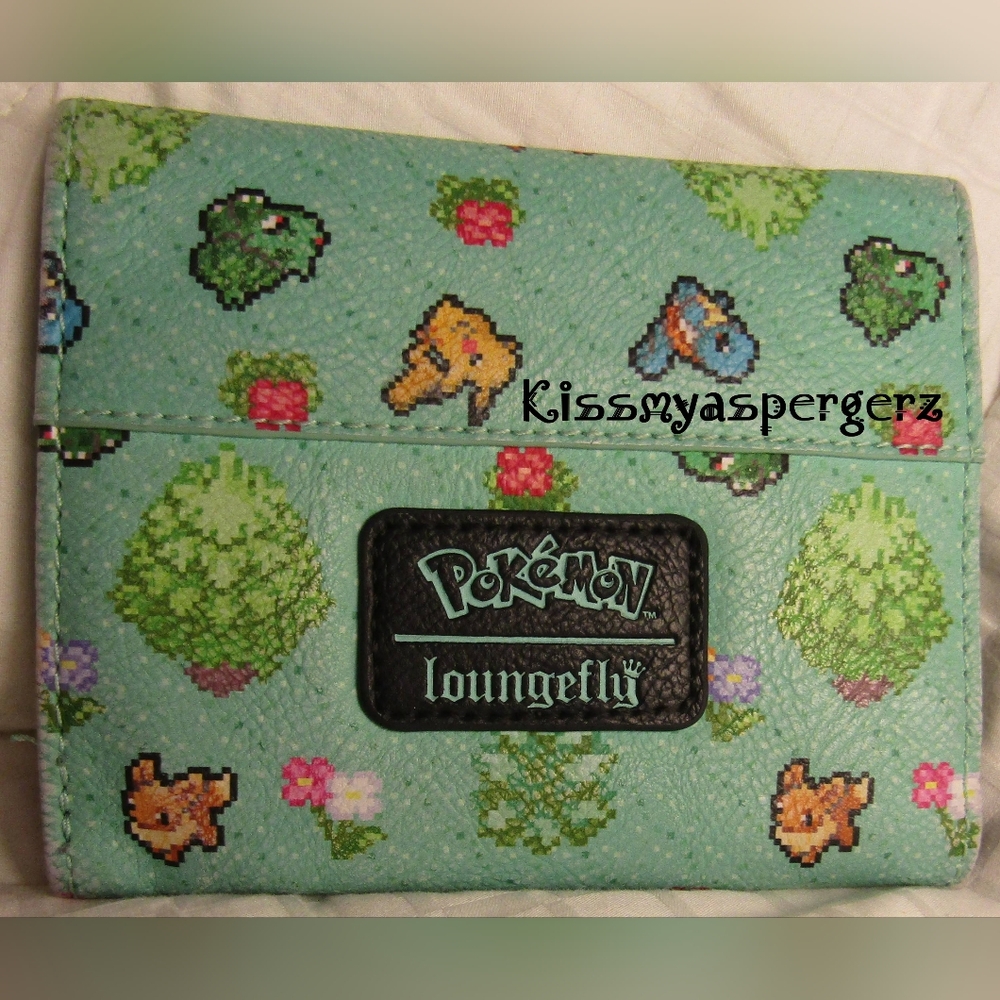 *Hard To Find* Loungefly 8-bit Pokémon mini backpack and matching wallet- GUC! - Picture 7 of 10